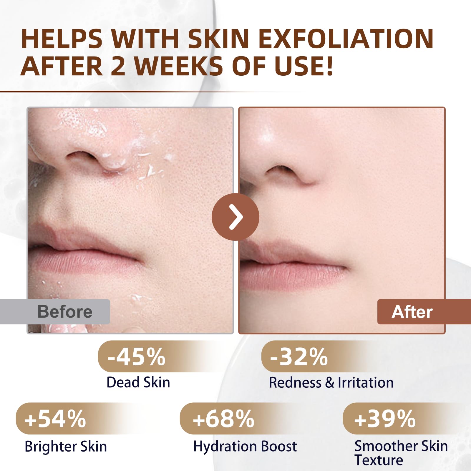 OLELON Exfoliación suave que redefine poros y piel más lisa