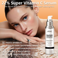 OLELON Suero 22% Vitamina C Retinol, textura sedosa y absorción rápida para la piel.