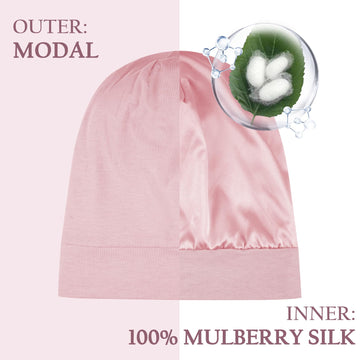 Boina de seda OLESILK para bebé, ajuste regulable para crecer con el niño.