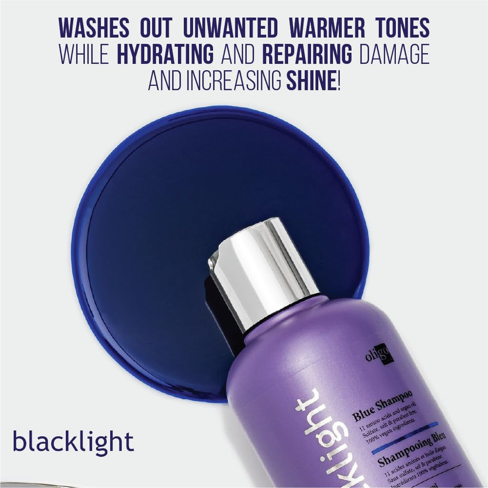 Champú Azul de Oligo Professionnel: aplicación cómoda gracias a la bomba.