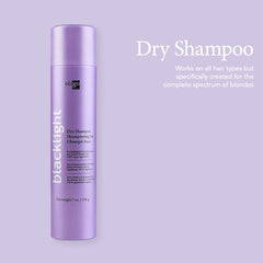 Oligo Professionnel Blacklight Dry Shampoo, aplicación rápida para cabello limpio.