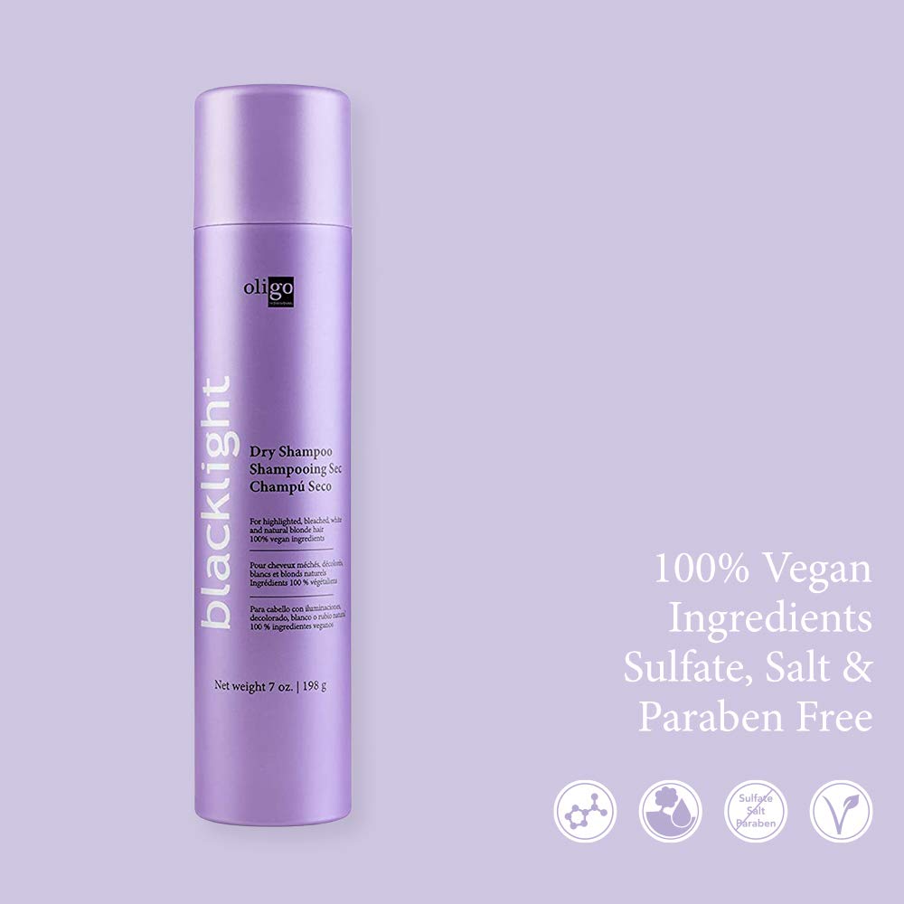 Oligo Professionnel Blacklight Dry Shampoo, textura ligera que aporta volumen sin peso.