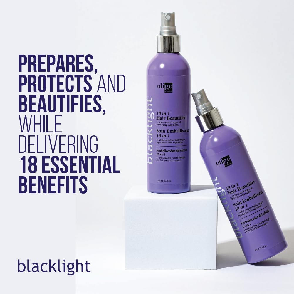 Oligo Professionnel Blacklight, spray proteccion-calor: protege el cabello del calor.
