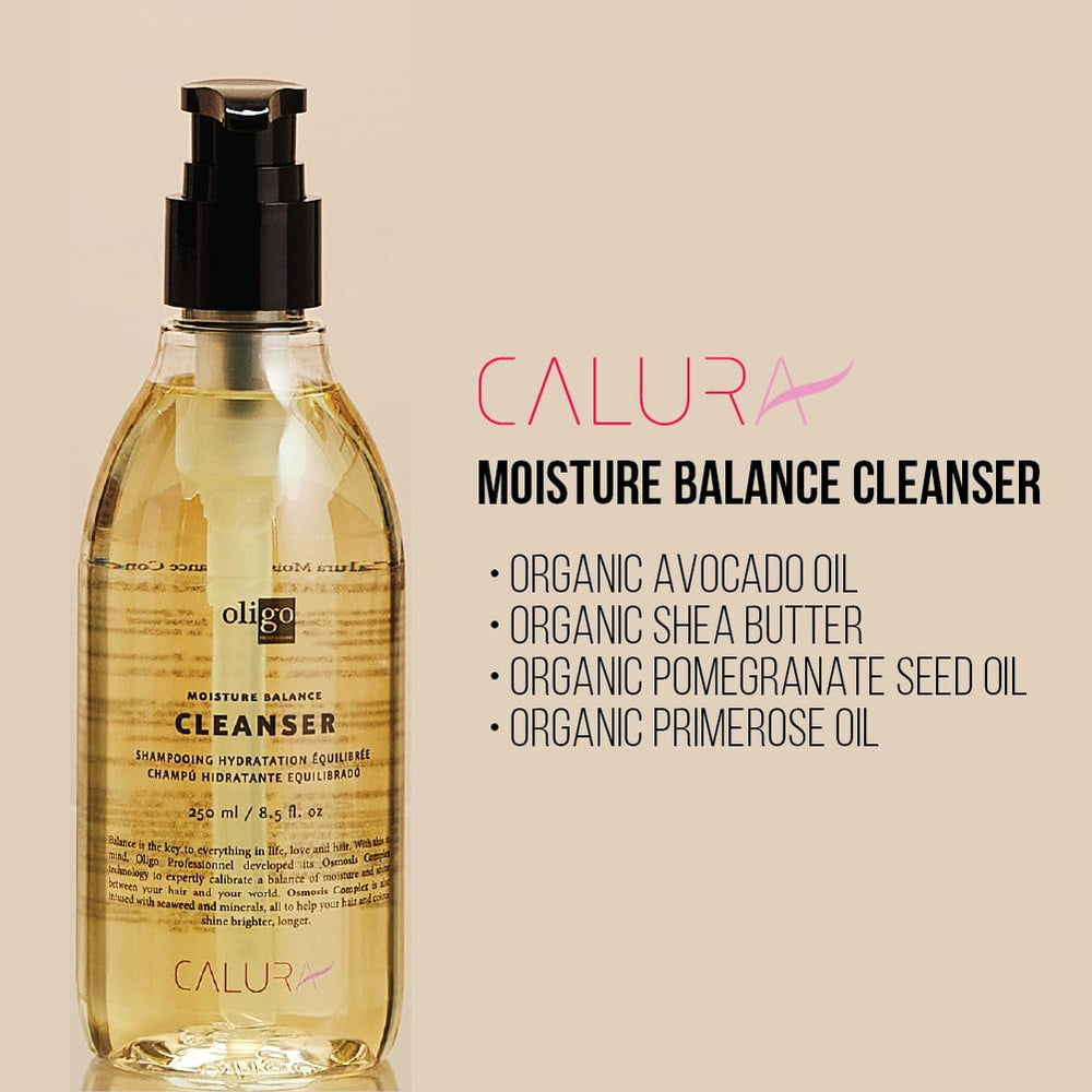 Oligo Professionnel Calura Balance incorpora algas y minerales para brillo natural.