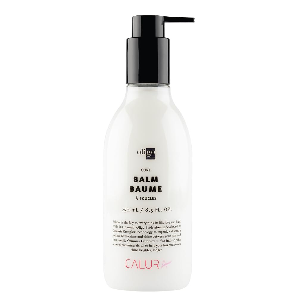 Oligo Professionnel Calura Curl Balm sur boucles definissant les cheveux.