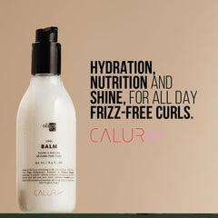 Contrôle des frisottis avec Calura Curl Balm pour boucles nets.