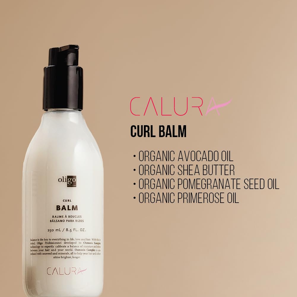 Protection chaleur et UV lors du coiffage avec Calura Curl Balm.