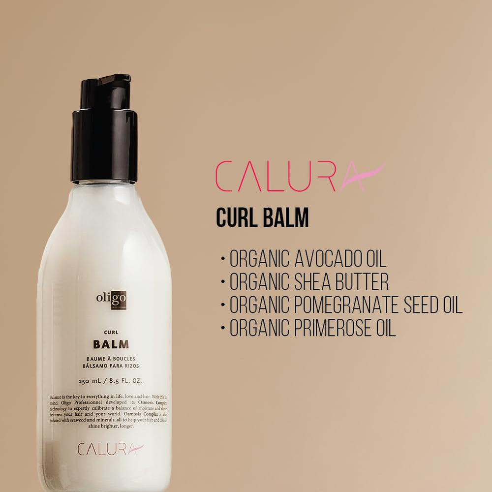 Protection chaleur et UV lors du coiffage avec Calura Curl Balm.