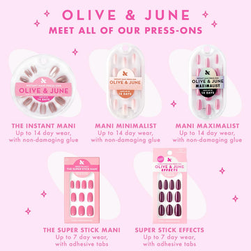Olive & June recycled materials highlight eco-friendly nail kit design.