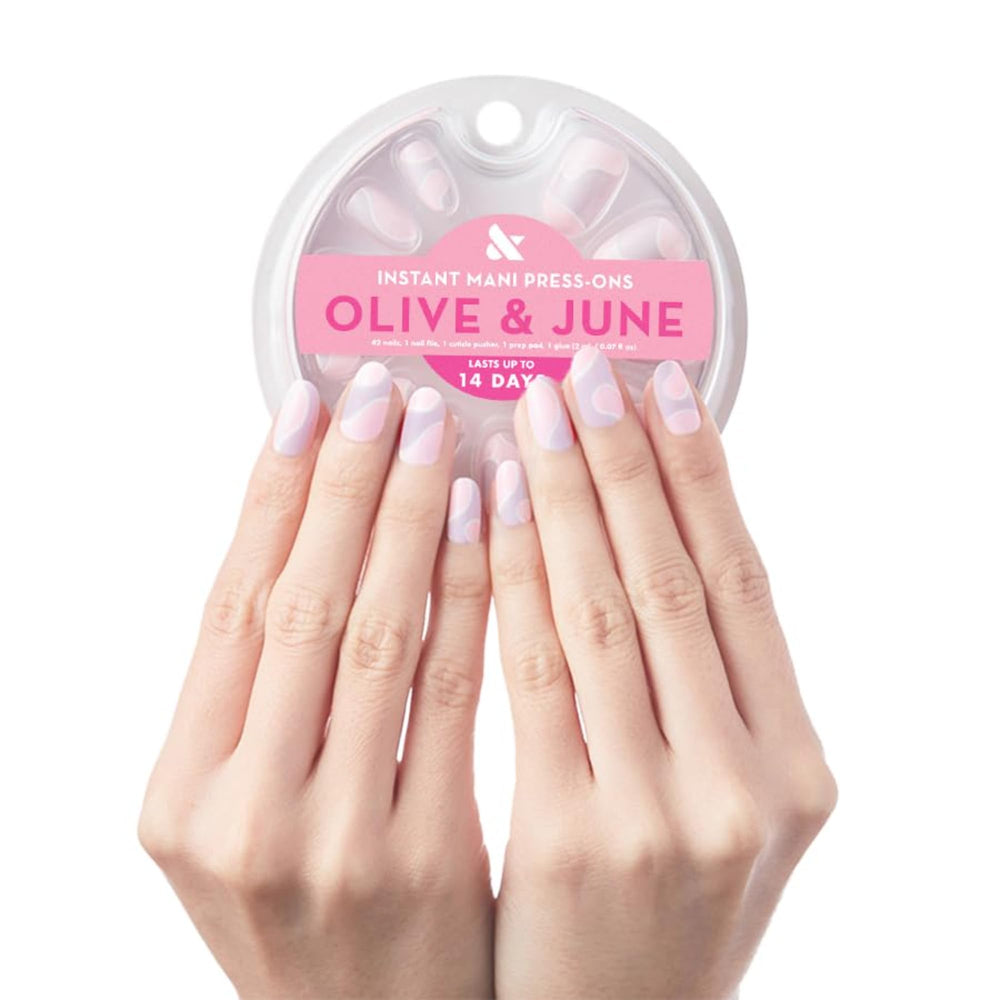 Olive & June Instant Mani uñas postizas con aspecto natural para uso diario.
