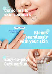 OLIVE YOUNG Care Plus Spot Patch, détail de la matière hydrocolloïde douce.
