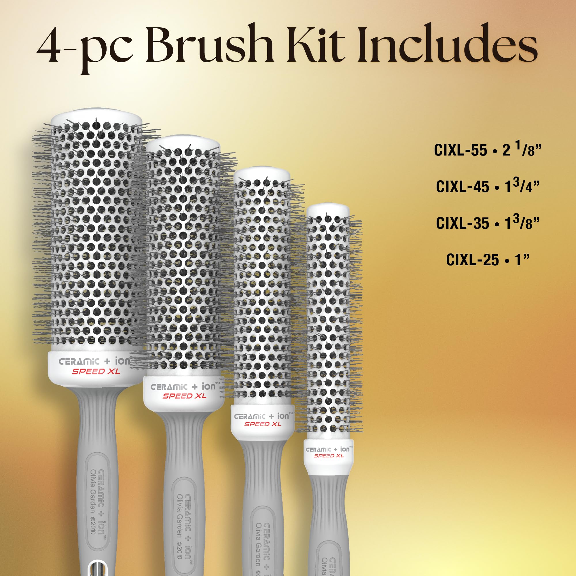 Cerdas ionizadas suaves de Olivia Garden para suavizar el frizz.