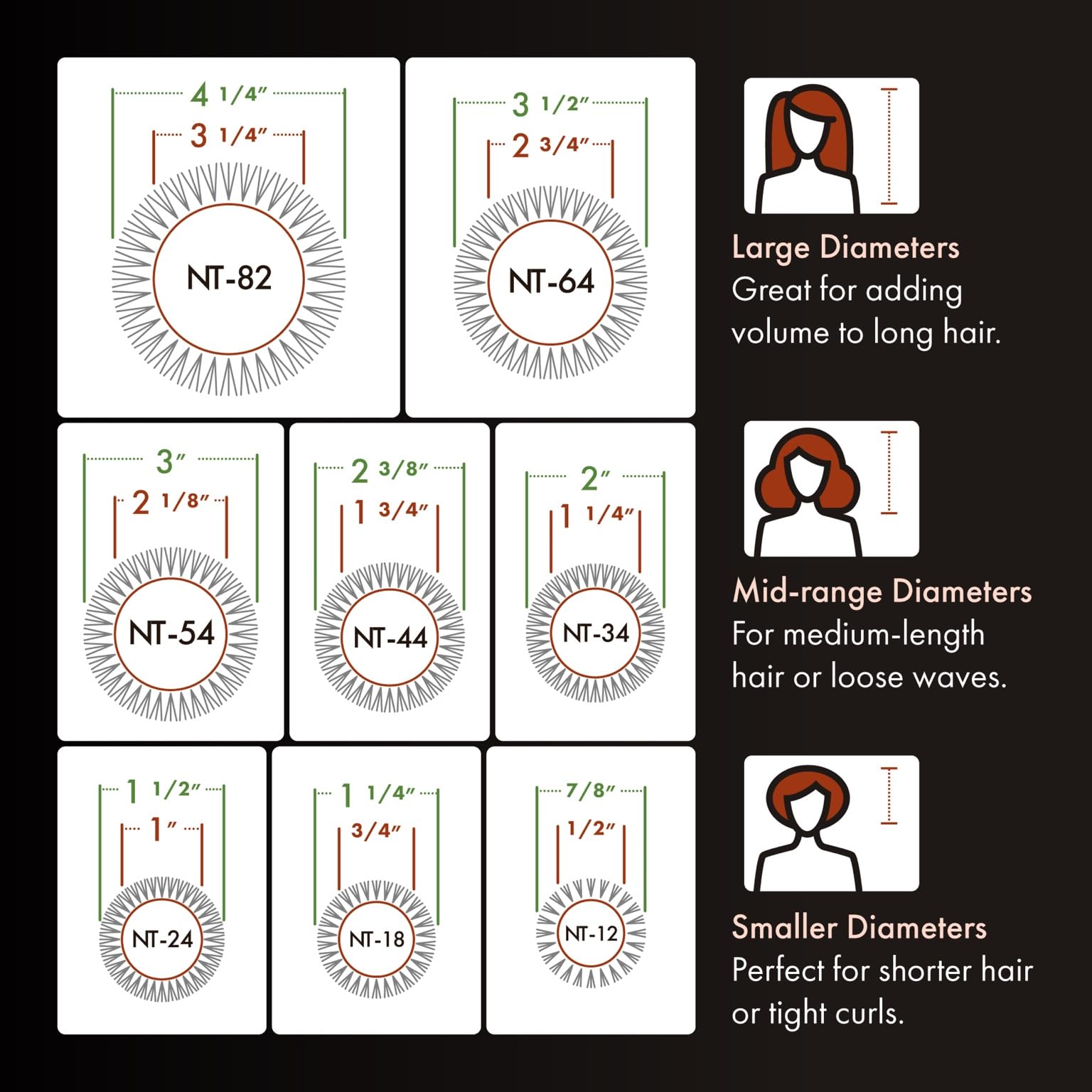 Olivia Garden NT-44,Cepillo para crear ondas y volumen sin esfuerzo