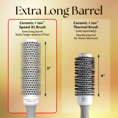 Punta seccionadora desplegable de Olivia Garden para dividir el cabello con facilidad.