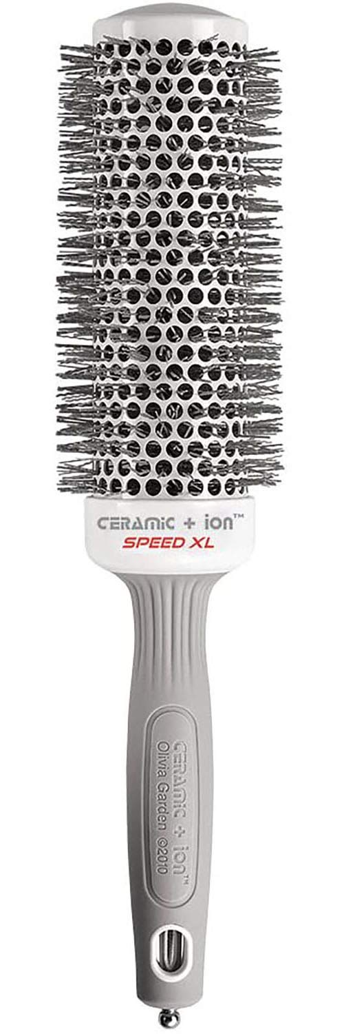 Olivia Garden Ceramic Ion Speed XL, brins tourmaline pour un lissage doux.