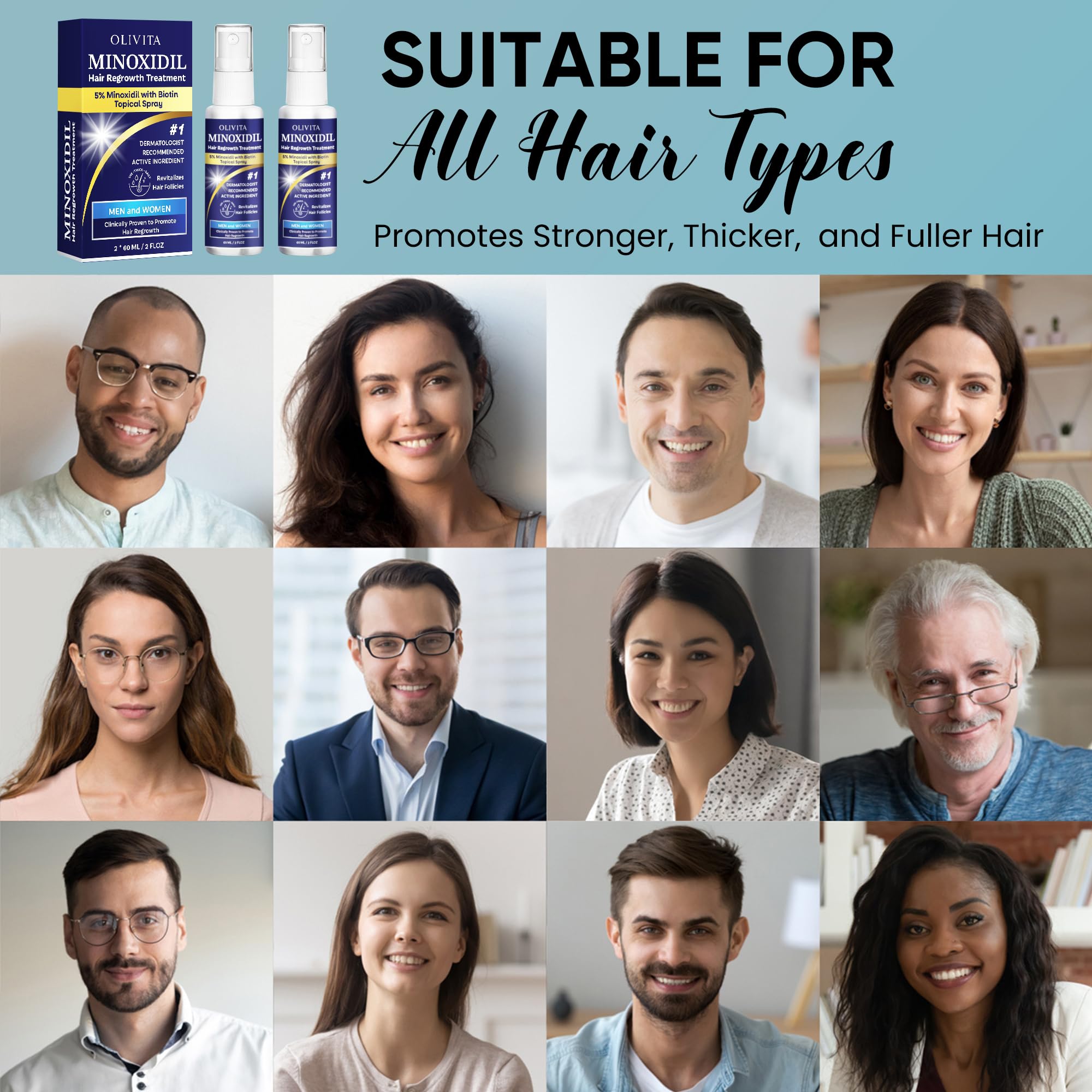 OLIVITA daily routine guide promotes twice-daily use for potential improvements.