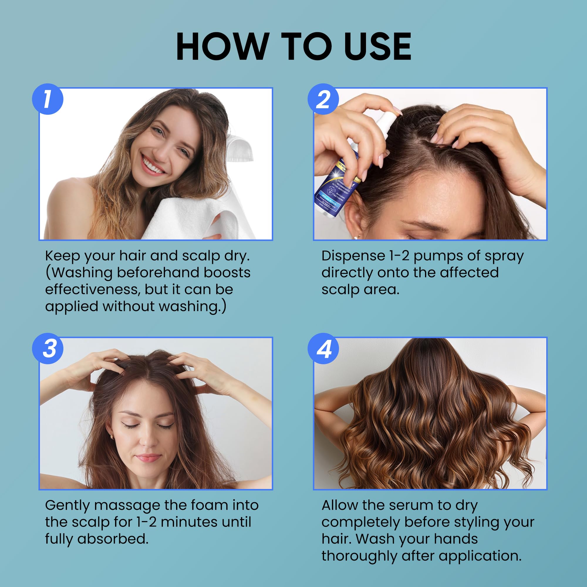 OLIVITA hair growth preview suggests stronger, thicker hair over time.