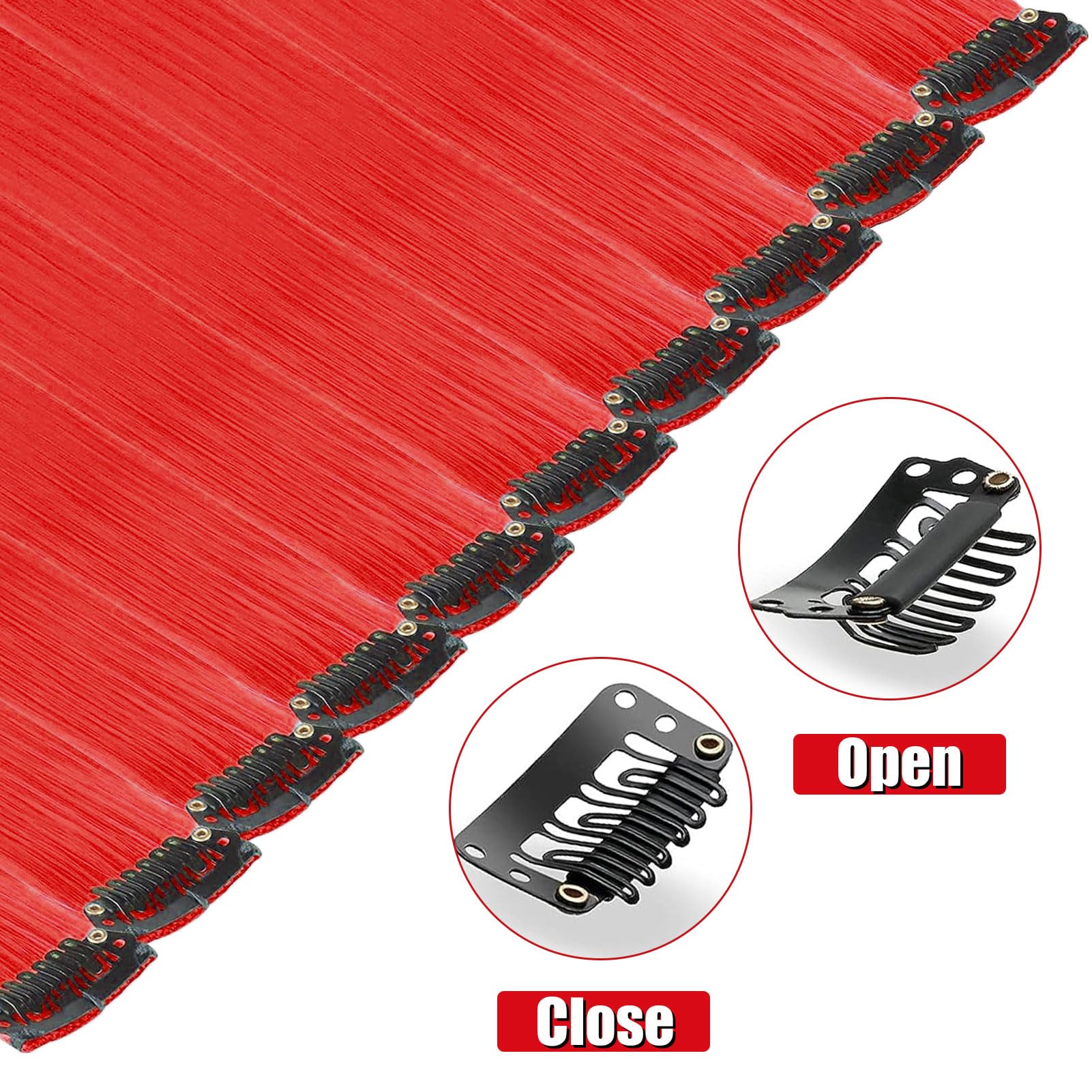 Extensiones de cabello sintético Olldag, resistente al calor, 180c, cómodo.