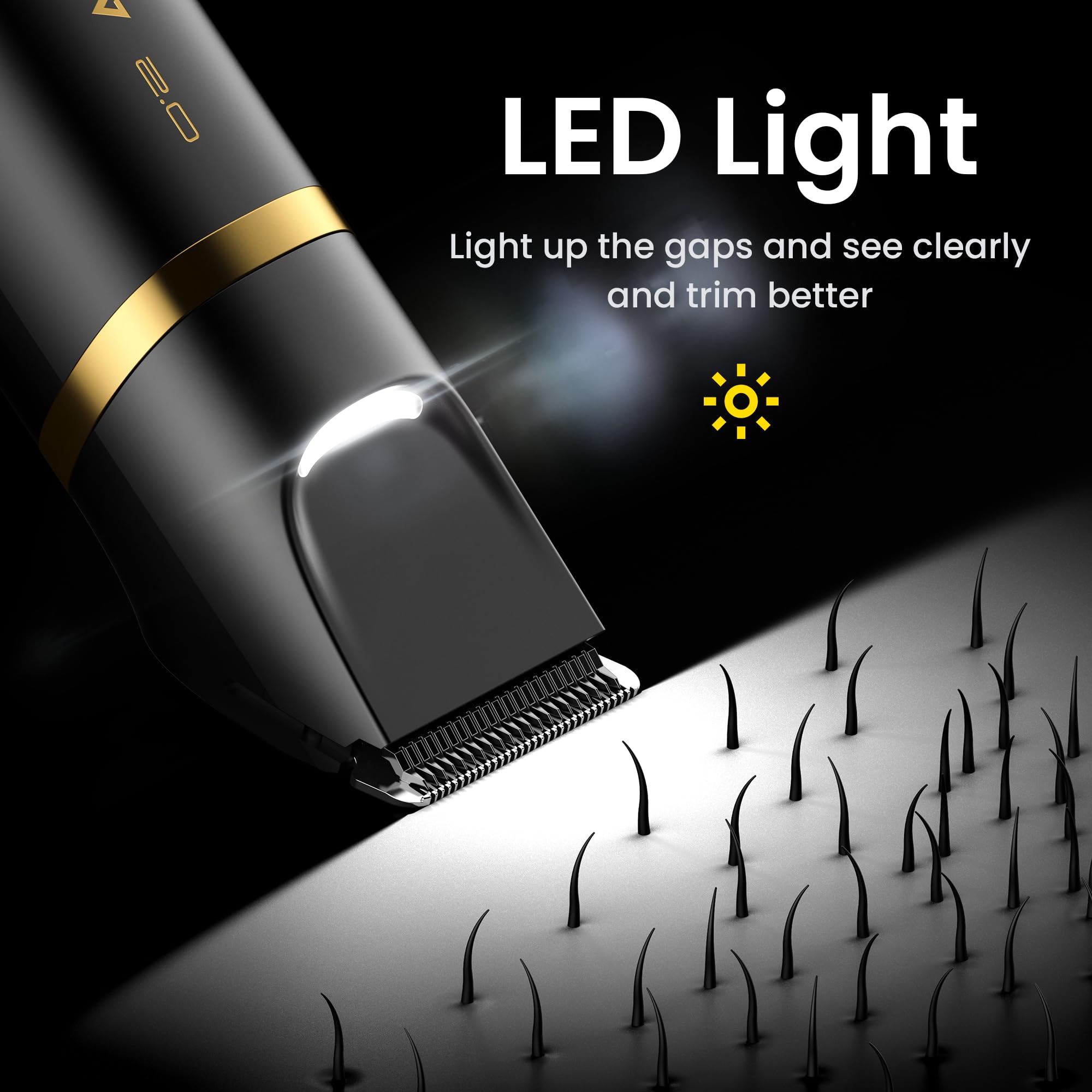 OLOV 2.0 luz LED integrada para ver detalles al afeitarse
