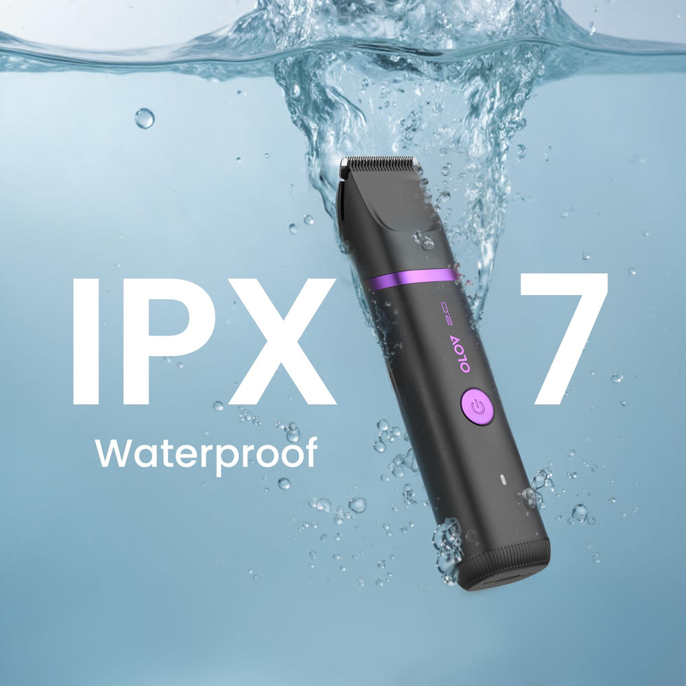 OLOV 2.0 uso impermeable permite recortar en la ducha con seguridad.