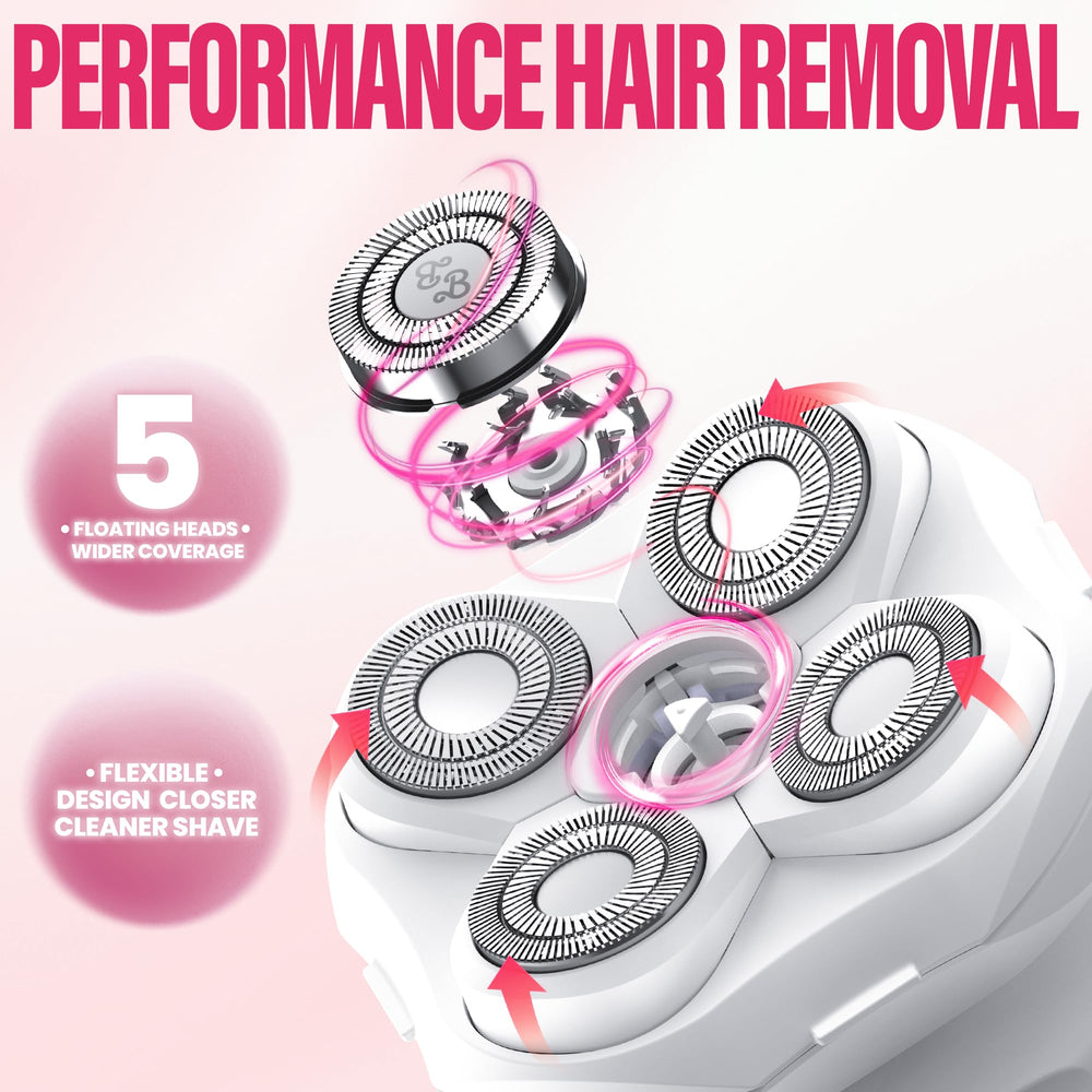 OLOV BEAUTY diseño ergonómico facilita el manejo durante el afeitado.