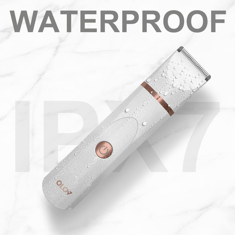 Diseño impermeable OLOV, ideal para uso húmedo y limpieza fácil.