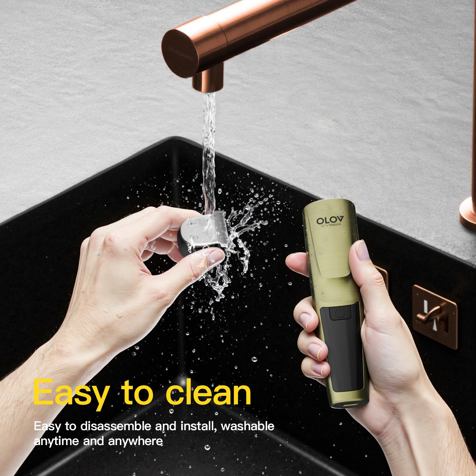 OLOV CYBER IPX7 resistente al agua para uso en ducha