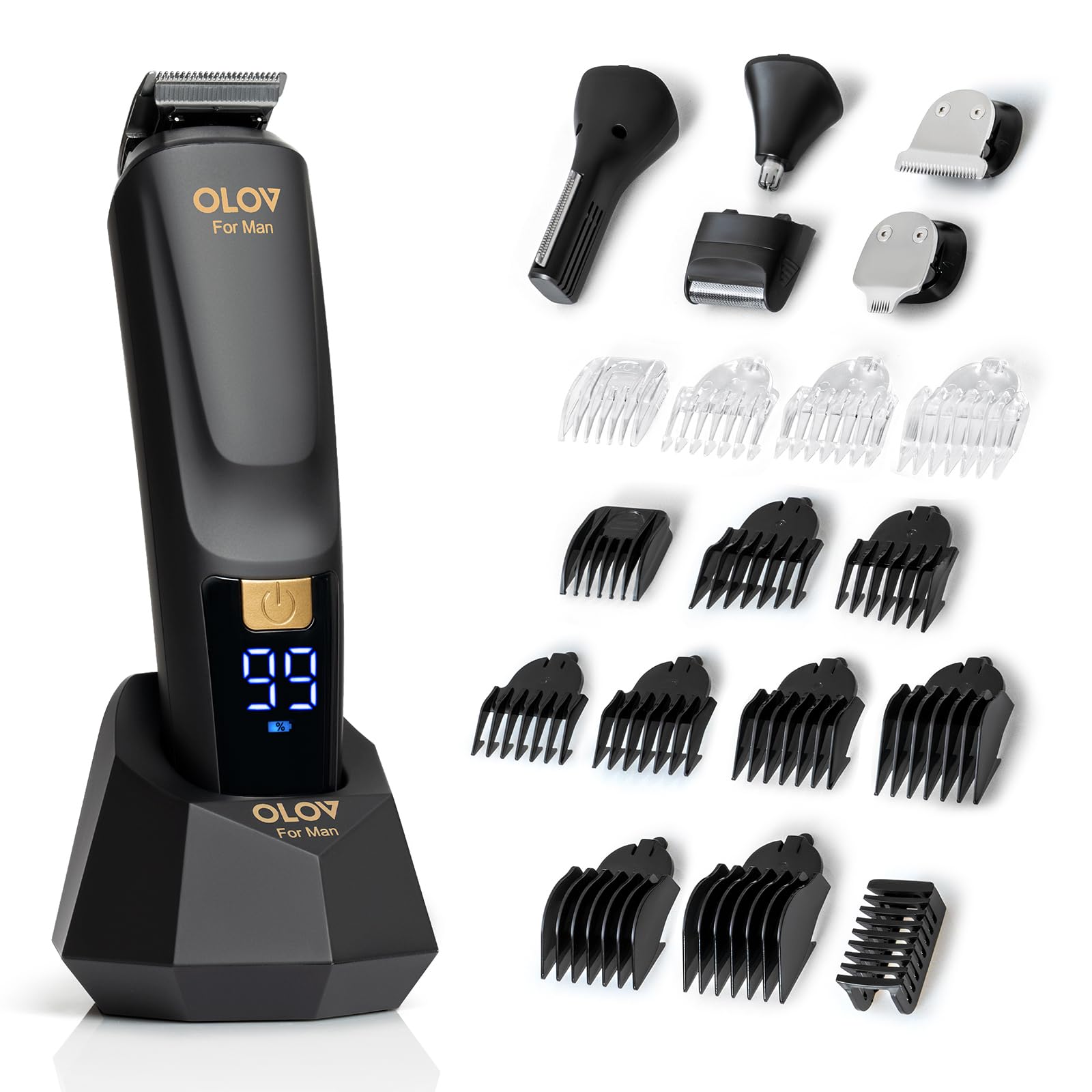 OLOV For Man Corta barba con precisión para looks diarios