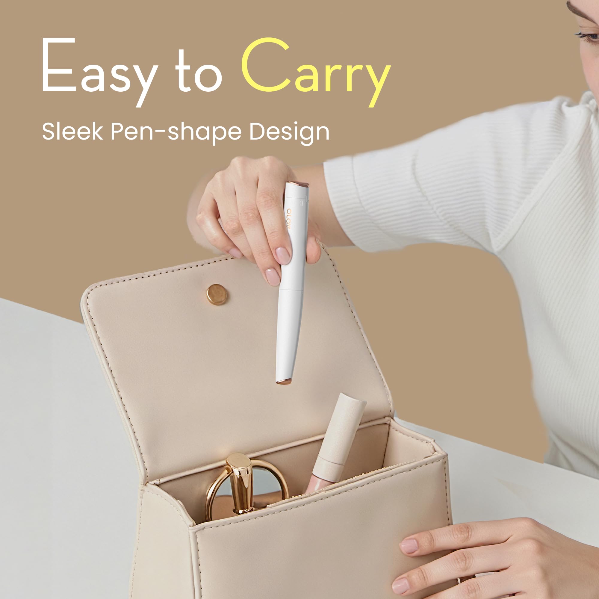 OLOV slim cabe en bolso para retoques en movimiento