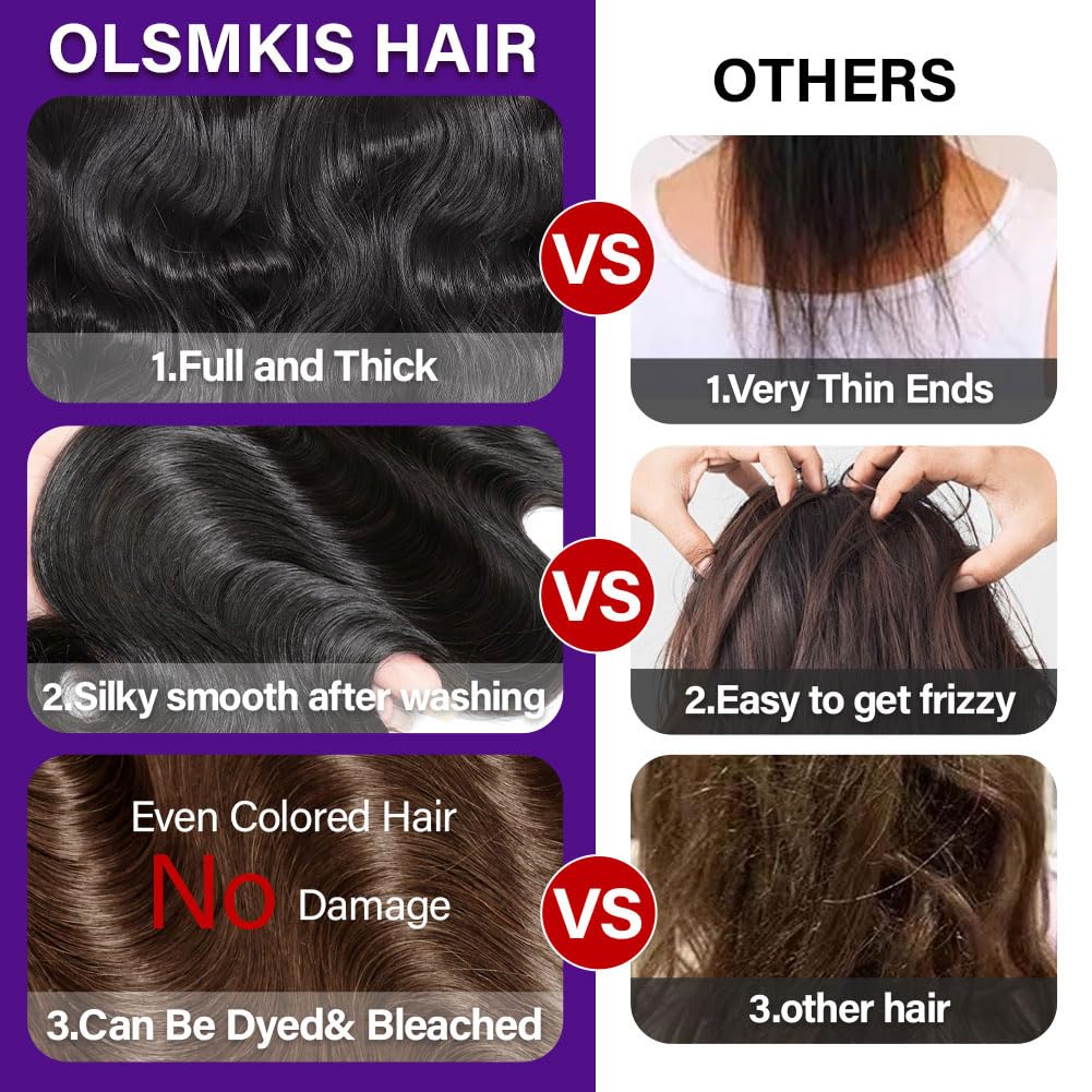 Olsmkis cabello brasileño sin olor para uso cómodo