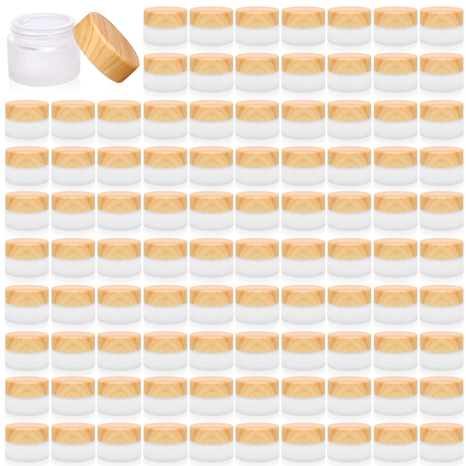 Olutacot jarras-cosmeticas-cristal-5g para muestras, ideales para viaje.
