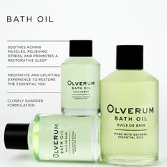 OLVERUM vertido-aceite: experiencia sensorial cálida para el baño.