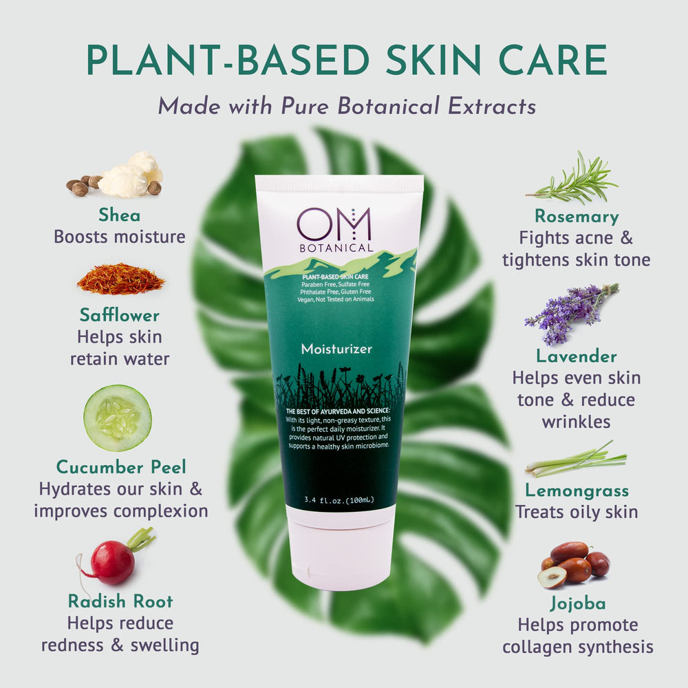OM Botanical ingredientes organicos, cuidado natural sin quimicos agresivos.