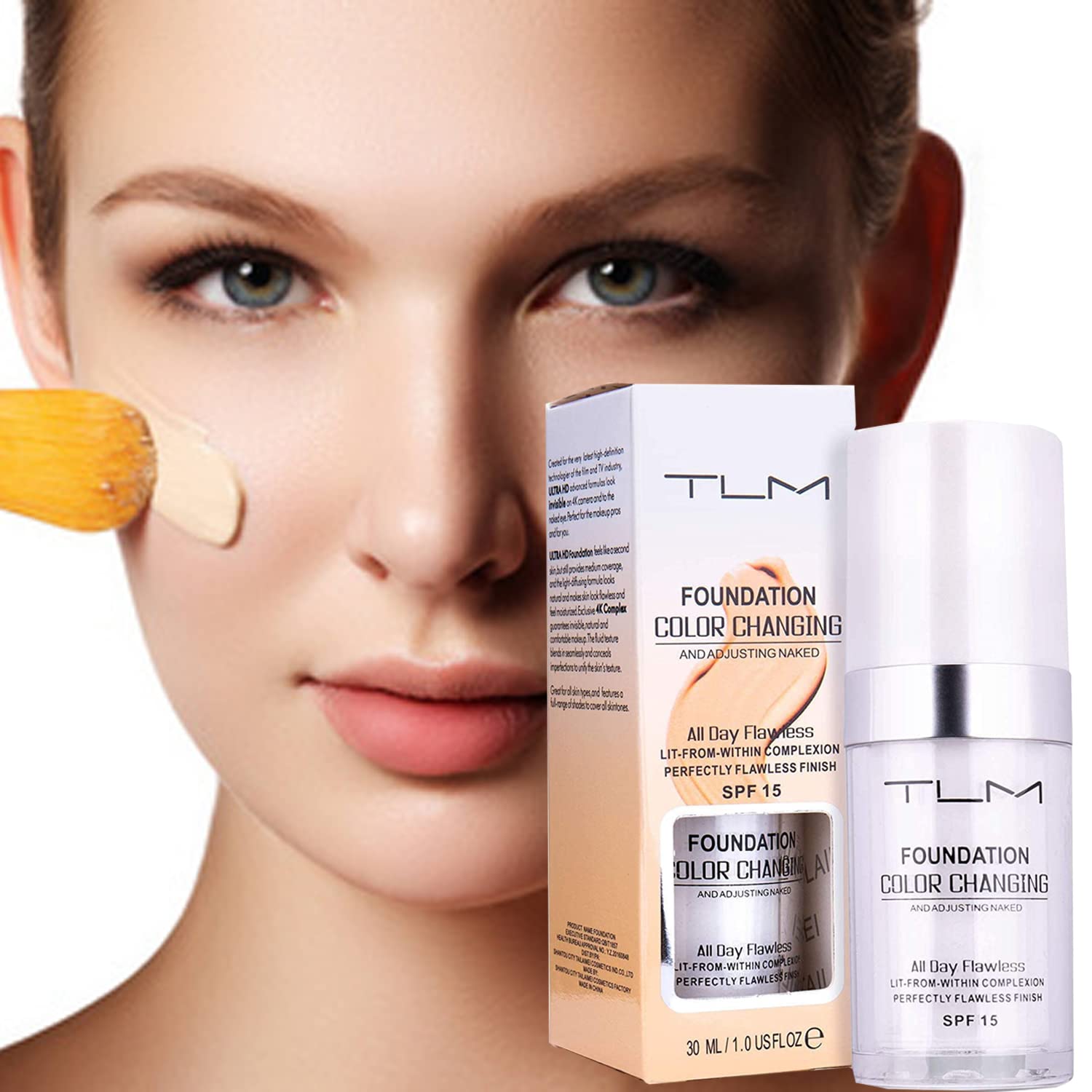 Dúo de bases Omaky para look natural y práctico.