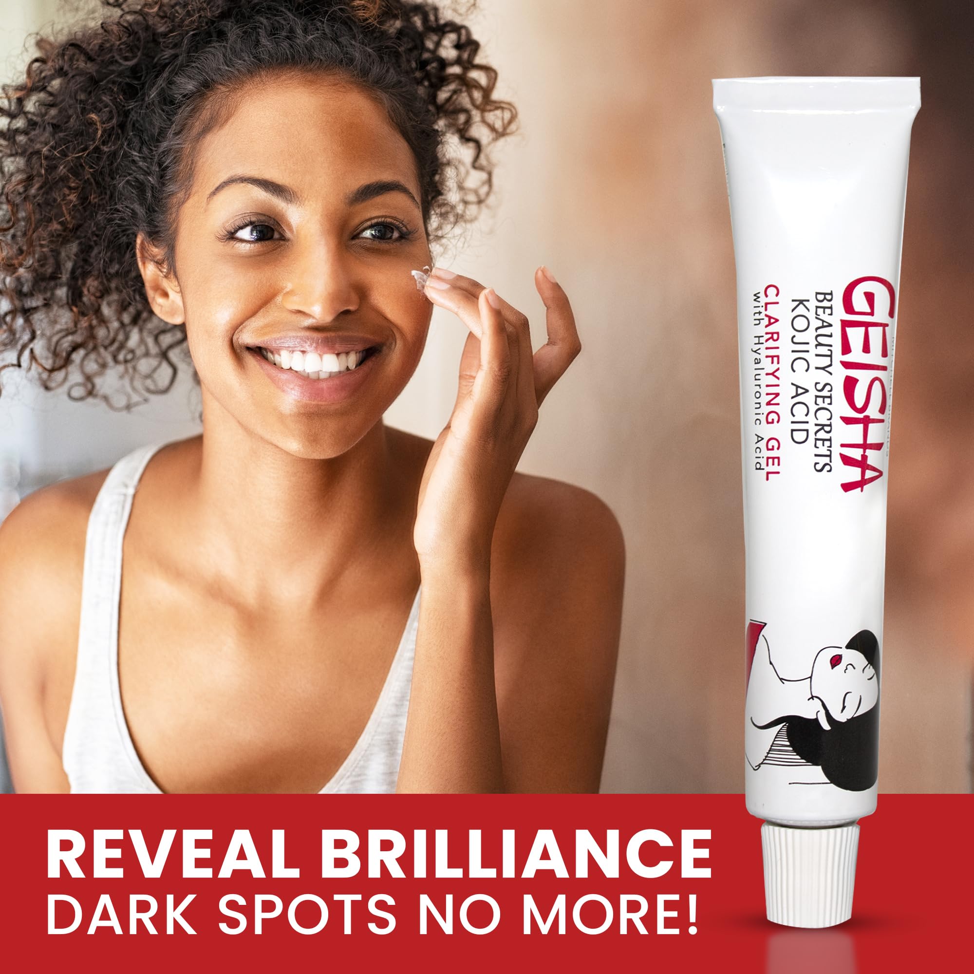 OMIC Geisha Gel Envase Diseño Minimalista: envase elegante para rutina de cuidado.