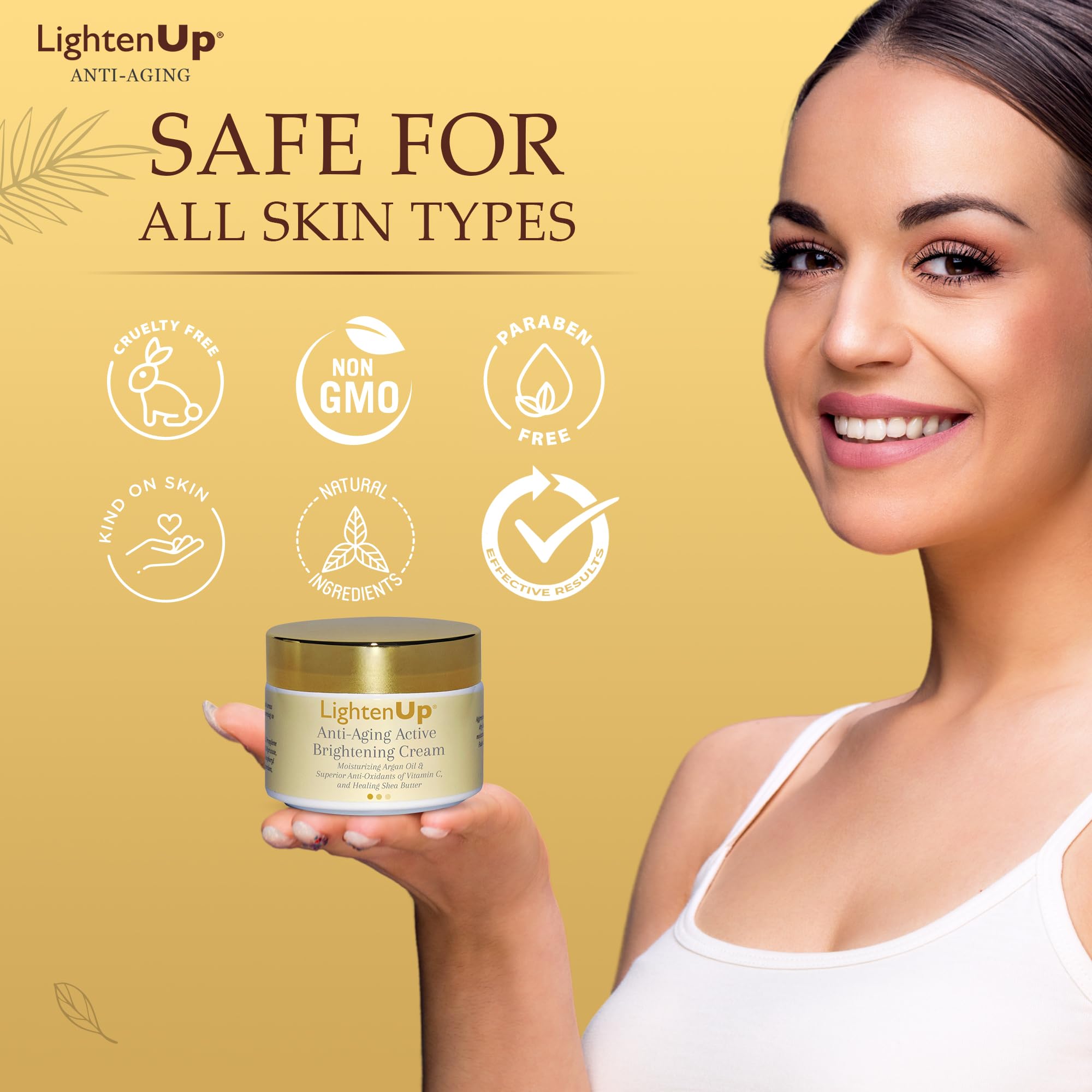 OMIC Lighten-Up con aceite de argán nutre y mejora la textura de la piel