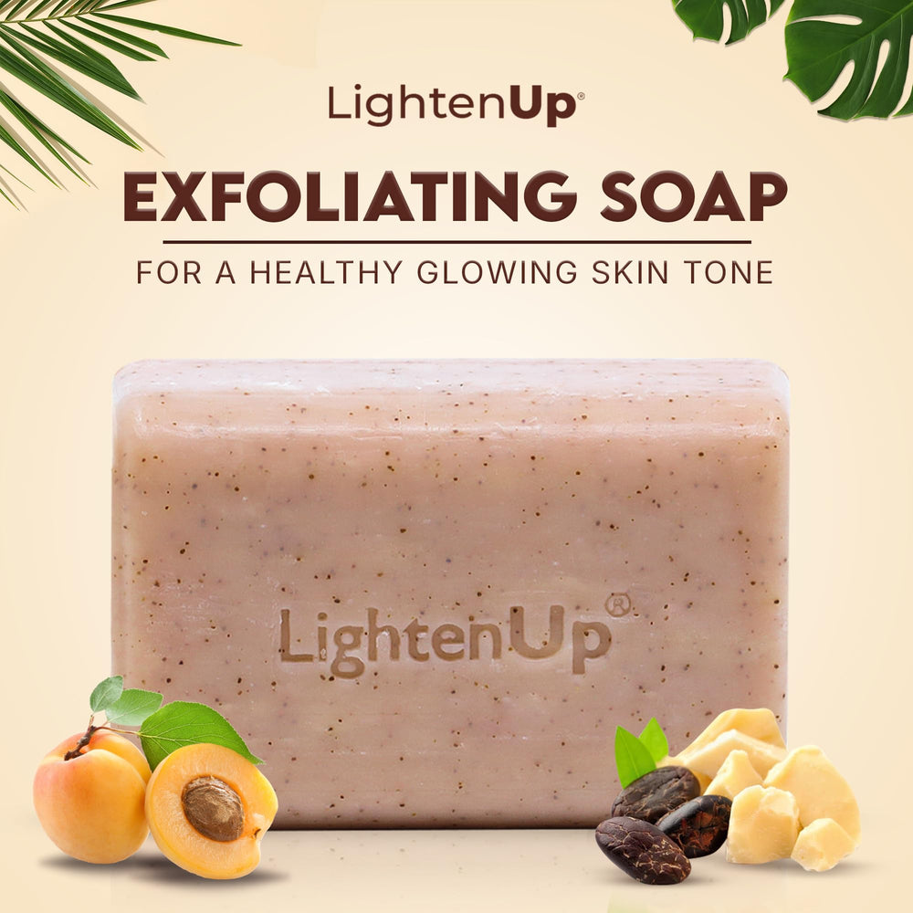 OMIC Lighten-Up apricot-infused formula brightens and refreshes the skin during cleansing.