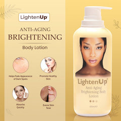 OMIC Lighten-Up loción con argán, aceite nutritivo para humectar la piel.