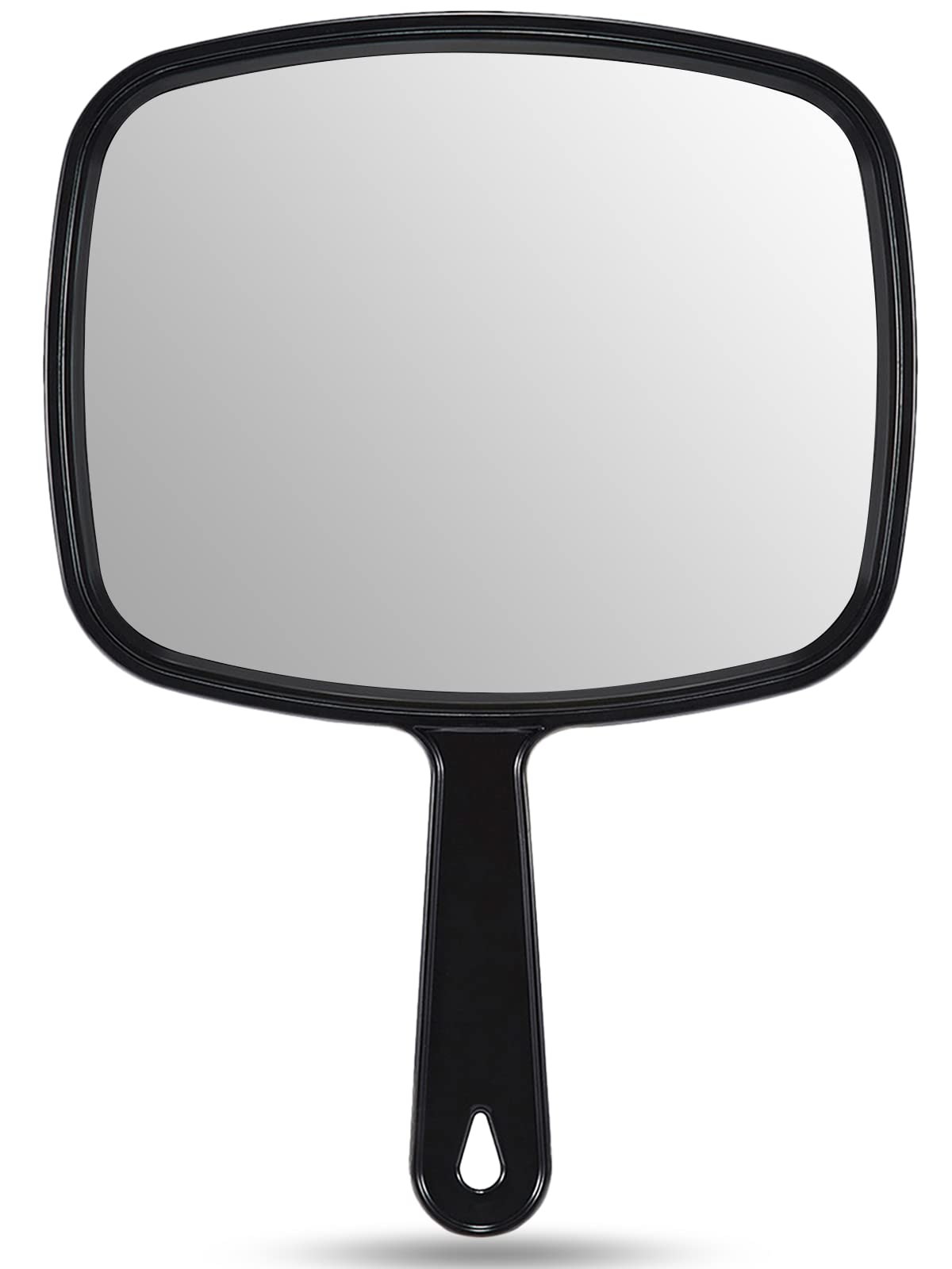 OMIRO espejo de mano con mango ergonómico para comodidad diaria.