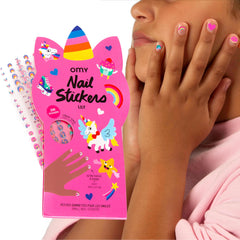 Omy Unicorn Nail Stickers con diseños magicos para uñas infantiles y creativas
