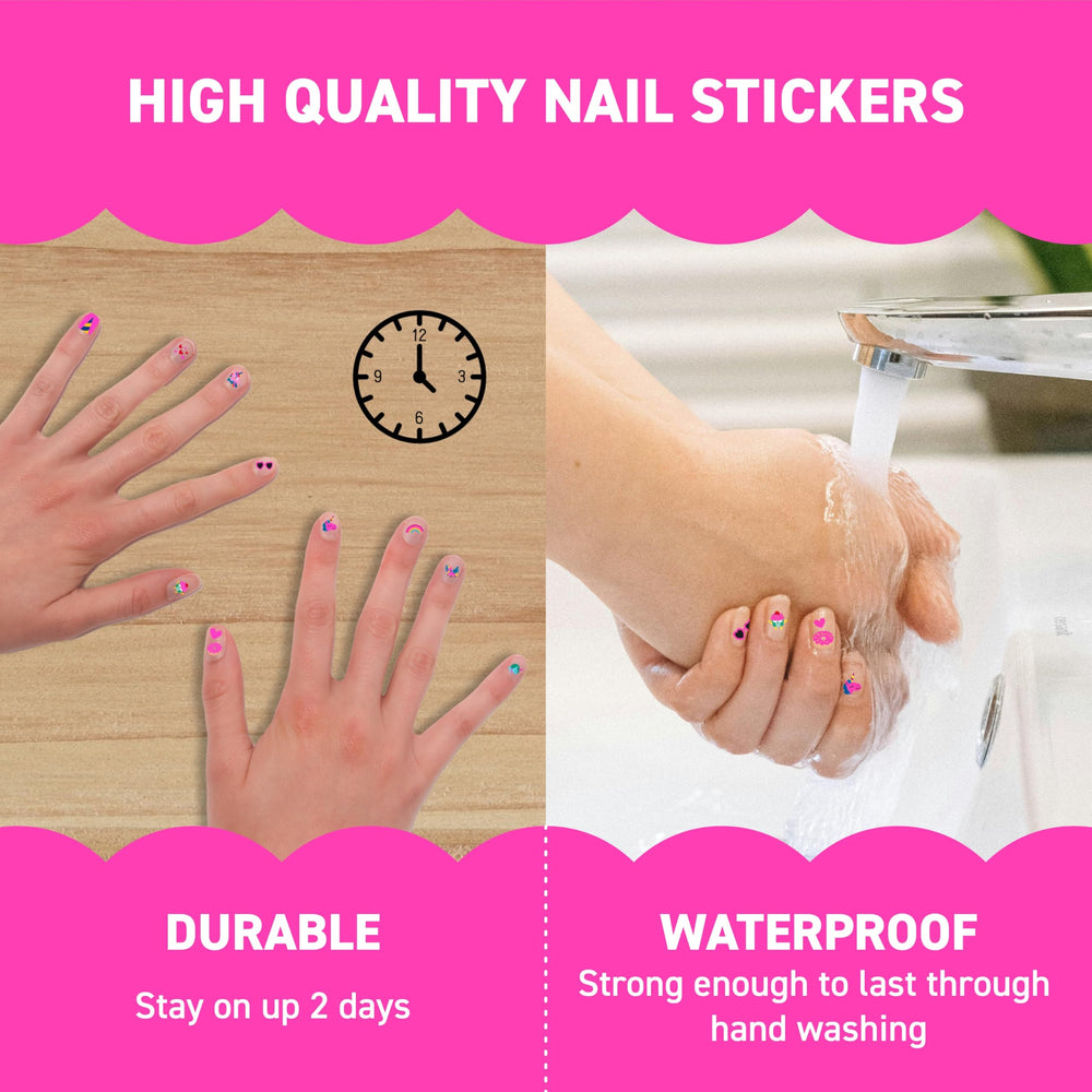 Omy Unicorn Nail Stickers no tóxicas para seguridad de los niños