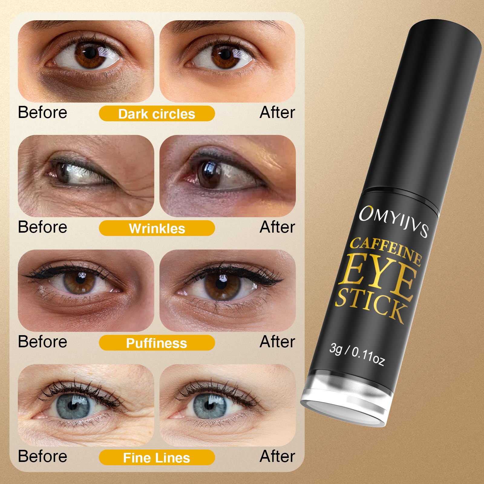 OMYIJVS barra hidratacion ojos: hidratación intensa para la zona ocular.