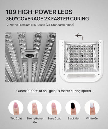 O NAIL lámpara cura sin dolor: curado inteligente para uñas gruesas sin incomodidad.