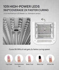O NAIL lámpara cura sin dolor: curado inteligente para uñas gruesas sin incomodidad.
