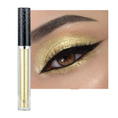 ONarisae sombra líquida glitter oro, brillo intenso para looks nocturnos.