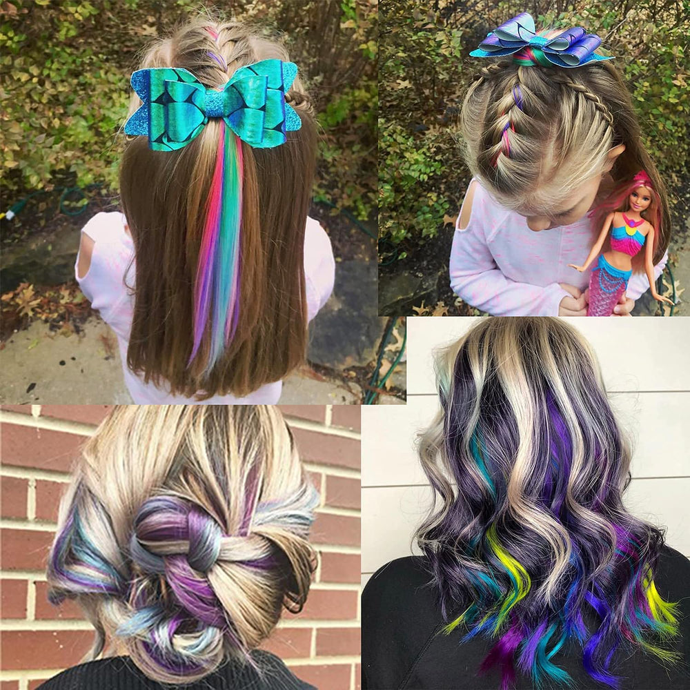 Extensiones Onas rojas clip-in, perfectas para fiestas y Noche de Brujas.