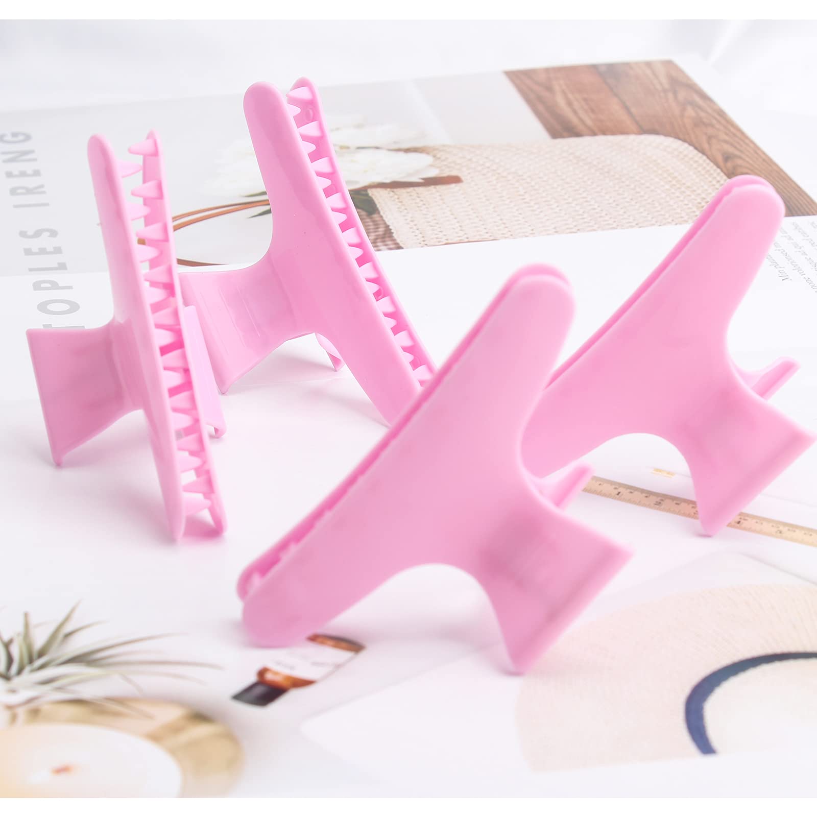 Ondder clip cabello rosa uso diario, suave con agarre firme.