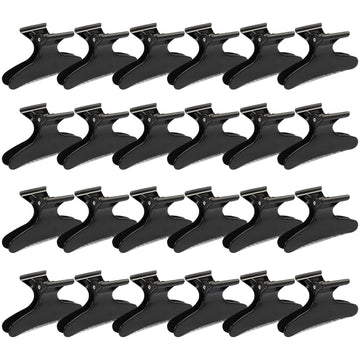 Ondder clips mariposa negro para peinado, 24 piezas duraderas para seccionar el cabello.