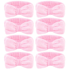 Ondder diademas spa conjunto de 8 piezas rosadas para lavado facial