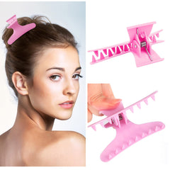 Ondder pinza cabello mariposa rosa seccionado preciso para peinados.